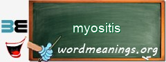 WordMeaning blackboard for myositis